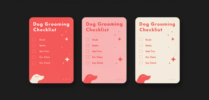dog grooming checklist