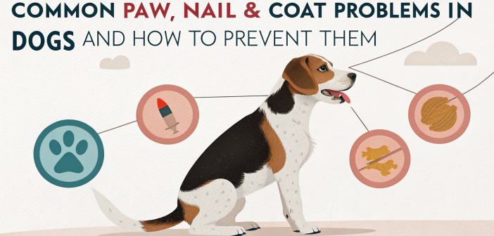 Common Paw, Nail & Coat Problems in Dogs and How to Prevent Them