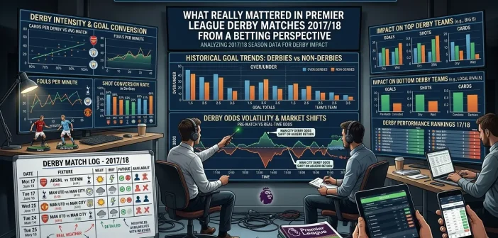 What Really Mattered in Premier League Derby Matches 2017/18 from a Betting Perspective